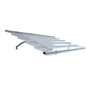 Daszki nad drzwi - Daszek STARKEDACH DIAMONDS Straight T-150 RAL7035 z ramą aluminiową I z monolityczną powłoką z poliwęglanu 1szt - miniaturka - grafika 1