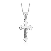 Biżuteria religijna - Srebrny krzyżyk WSX6419 - miniaturka - grafika 1