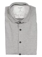 Koszule męskie - OLYMP Koszula "24/7 No 6 six" - Super Slim fit - w kolorze jasnoszarym - miniaturka - grafika 1