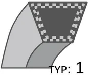 Akcesoria do kos i kosiarek - Pasek Murray Napęd Jazdy Kevlar /12,7X2478/ Dbr A-37X87 - miniaturka - grafika 1