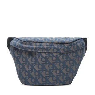 Saszetka nerka Calvin Klein Jeans Unstructured Monogram Waistbag LV04G3177G Błękitny - Nerki - miniaturka - grafika 1