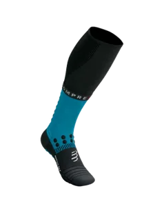 COMPRESSPORT Skarpety kompresyjne FULL SOCKS WINTER RUN mosaic blue - Skarpetki sportowe męskie - miniaturka - grafika 2