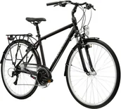 Rowery - Rower trekkingowy Kross Explorer 2.0 28 M(19") czarny/srebrny połysk - miniaturka - grafika 1