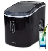 Kostkarki do lodu - Kostkarka do Lodu MULANO czarna Maszyna do produkcji lodu - miniaturka - grafika 1