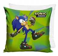 Poszewki na poduszki - POSZEWKA DZIECIĘCA + PODUSZKA SONIC NIEBIESKI JEŻ 40x40 SONIK ORYGINALNA - miniaturka - grafika 1