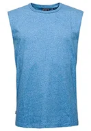 Garnitury - Superdry Koszula męska kamizelka T-shirt, Jasny niebieski krzyk, M - miniaturka - grafika 1