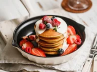 Patelnie - BUYDEEM Emaliowana żeliwna patelnia 21 cm, model CP542, kolor Oat White - miniaturka - grafika 1