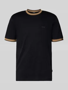 T-shirt o kroju slim fit z czystej bawełny model ‘TESSLER 200’ - Koszulki męskie - miniaturka - grafika 1