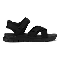 Sandały damskie - Sandały Skechers FLEX APPEAL 4.0 119487 BBK - miniaturka - grafika 1