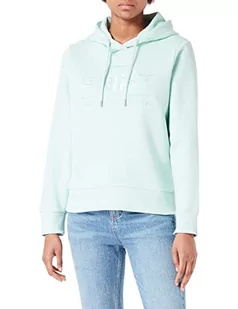 GANT Damska bluza z kapturem Tonal Archive Shield Hoodie sweter z kapturem, zielony Minty Green, standard, Minty Green, XXL - Swetry damskie - miniaturka - grafika 1