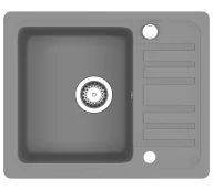 Zlewozmywaki - Elior Szary granitowy zlewozmywak z ociekaczem S7-C23 - miniaturka - grafika 1