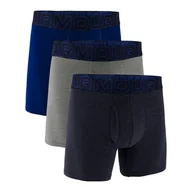Majtki męskie - Męskie Bokserki UNDER ARMOUR M UA PERF COTTON 6IN 1383889-410 – Wielokolorowy - miniaturka - grafika 1
