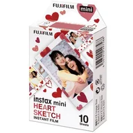 Akcesoria fotograficzne - Instax-FUJIFILM, MINI HEART SKETCH WW 1, wkład do aparatów - miniaturka - grafika 1