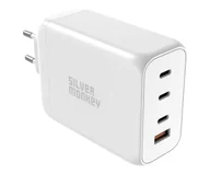 Ładowarki do telefonów - Silver Monkey Ładowarka sieciowa GaN 200W USB-C PD + USB 3.0 QC W - miniaturka - grafika 1