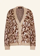 Swetry damskie - Miss Goodlife Kardigan Z Dodatkiem Alpaki braun - miniaturka - grafika 1