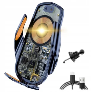 UCHWYT SAMOCHODOWY NA TELEFON ŁADOWARKA INDUKCYJNA z szybkim ładowaniem - Ładowarki do telefonów - miniaturka - grafika 1