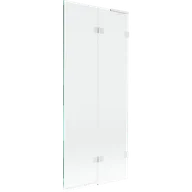 Parawany nawannowe - Mexen Lunar L parawan nawannowy 2-skrzydłowy prawy 80 x 150 cm, transparent, biały - 897L-080-100-20-00-P - miniaturka - grafika 1