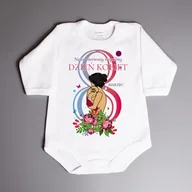 Body dla niemowląt - Nasz pierwszy wspólny dzień kobiet - body niemowlęce - miniaturka - grafika 1