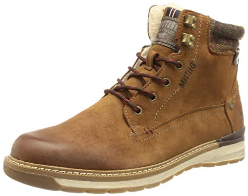 MUSTANG Męskie buty sznurowane, kasztan, 45 EU