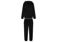 Dresy damskie - esmara® Dres welurowy damski (Czarny, XS (32/34)) - miniaturka - grafika 1