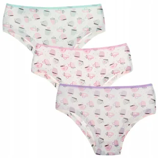 Majtki Młodzieżowe Figi Dziewczęce Hipster Bawełniane 3-pak 152/158 MORAJ - Majtki damskie Majtki Młodzieżowe Figi Dziewczęce Hipster Bawełniane 3-pak 152/158 MORAJ - Majtki damskie - miniaturka - grafika 1