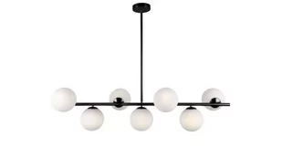 Lumina Deco Deco Fredica lampa wisząca kule czarna LDP 6030-7 (BKPR) Deco LDP 6030-7 (BK+PR) - Lampy sufitowe - miniaturka - grafika 2