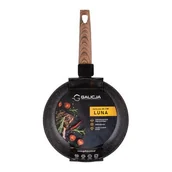 Patelnie - Patelnia nieprzywieralna Luna 24 cm czarny - miniaturka - grafika 1