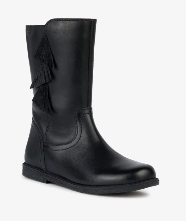 Geox Kozaki Czarne Skórzane Na Zamek Dziewczęce 26 Ż4E