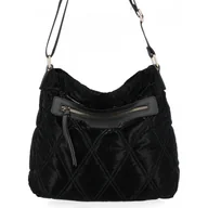 Torebki damskie - Pikowana Torebka Listonoszka firmy Herisson 1252L80145 Czarna - miniaturka - grafika 1