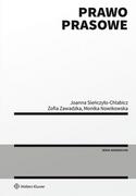 Podręczniki dla szkół wyższych - Prawo prasowe Nowikowska Monika Zawadzka Zofia Sieńczyło-Chlabicz Joanna - miniaturka - grafika 1