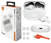 Słuchawki - ORYGINALNE JBL WAVE 200 WHITE TWS SŁUCHAWKI BLUETOOTH DO MUZYKI - miniaturka - grafika 1