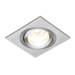 Srebrne oczko sufitowe na korytarz Tetra Single - Lampy sufitowe - miniaturka - grafika 1