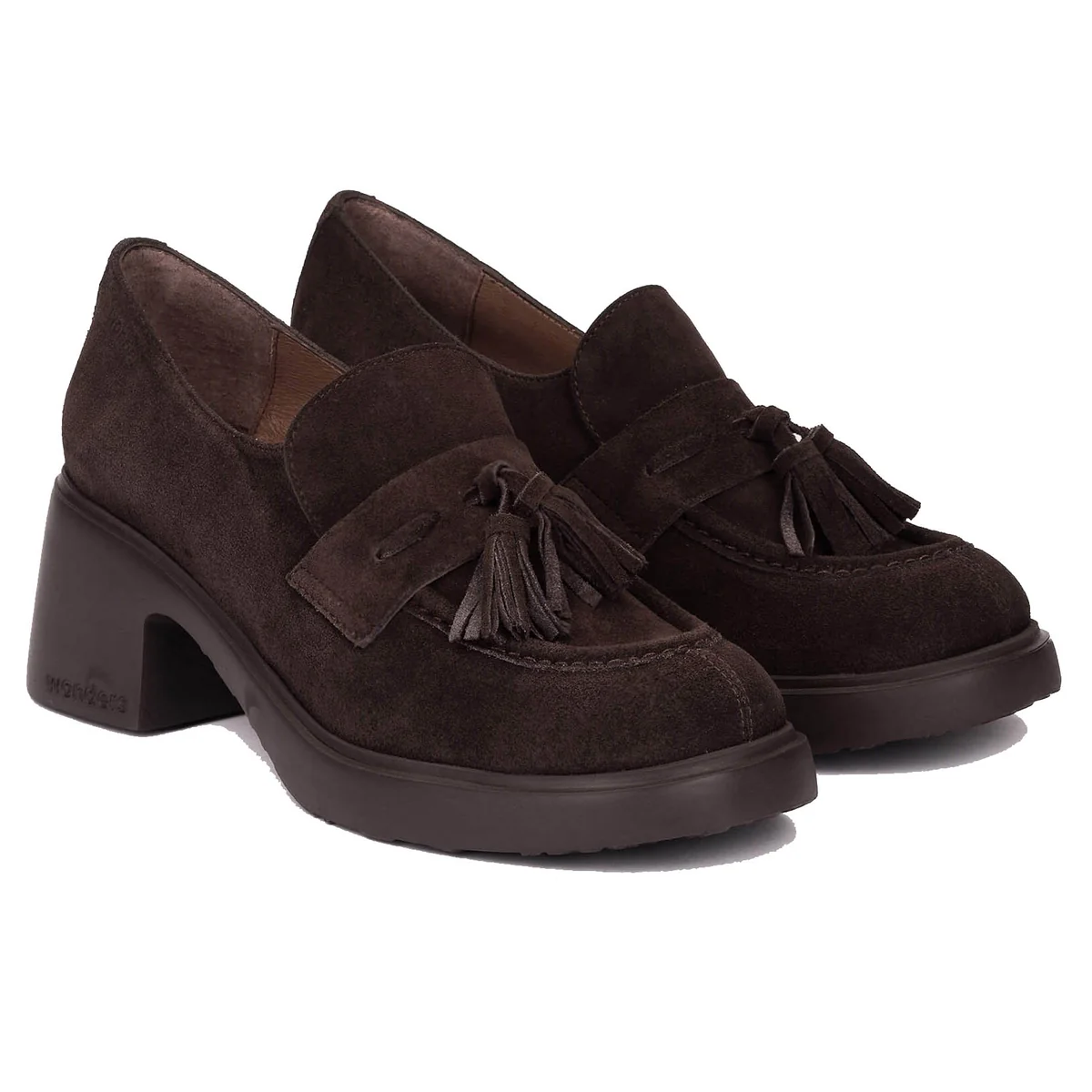 Mokasyny damskie na obcasie Wonders E-7141 CHARME TESTA R.39