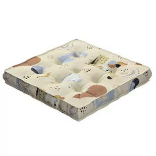 Siedzisko Tomi, beżowy, 50 × 50 × 10 cm, Magic Collection - Pufy i podnóżki - miniaturka - grafika 1