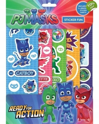 Pidżamersi PJ Masks Zestaw Naklejki Nalepki