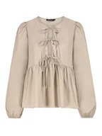 Bluzki damskie - Sublevel Bluzka w kolorze beżowym - miniaturka - grafika 1