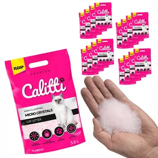 CALITTI Żwirek silikonowy Crystals 3,8lx16 = 60,8L - Żwirek dla kotów - miniaturka - grafika 1