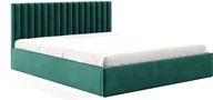 Łóżka - Łóżko tapicerowane FAME 90X200 stelaż drewniany, na wymiar, welur riviera 38 - miniaturka - grafika 1