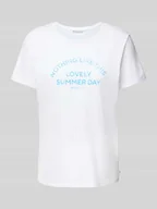 Koszulki i topy damskie - T-shirt o kroju regular fit z czystej bawełny - miniaturka - grafika 1