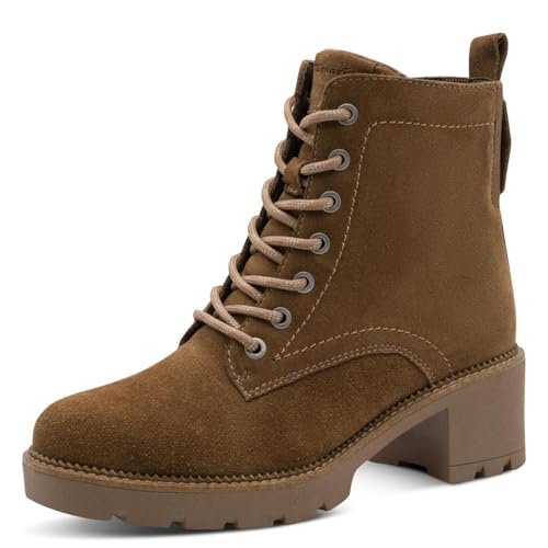 TAMARIS Damskie botki Comfort Lace Boot, cappuccino, 40 EU, cappuccino, 40 EU