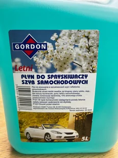 Płyn do Spryskiwaczy Letni Gordon 5L - Płyny do spryskiwaczy - miniaturka - grafika 1