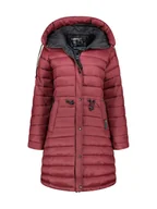 Kurtki damskie - Geographical Norway Płaszcz zimowy "Batiga" w kolorze bordowym - miniaturka - grafika 1