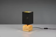 Lampy stojące - Woody lampa stołowa 1-punktowa czarna/drewno naturalne R50171080 - miniaturka - grafika 1