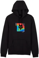 Bluzy męskie - bluza męska FOX SCANS FLEECE PO HOOD Black - miniaturka - grafika 1