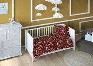 Pościel dla dzieci - KARO Pościel bawełniana 140x200 czary mary bordowa dziecięca zapinana na suwak 3503 B Bawełna Max - miniaturka - grafika 1