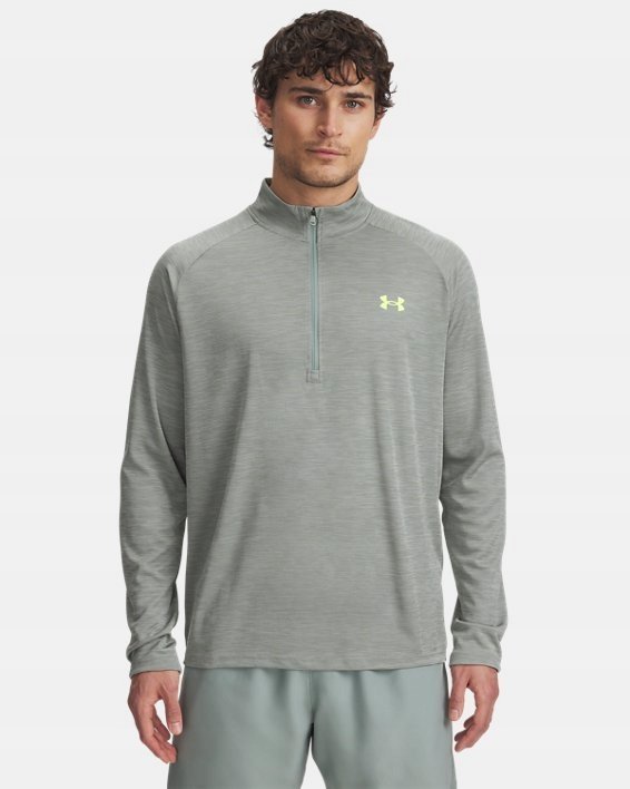 KOSZULKA TRENINGOWA MĘSKA UNDER ARMOUR SZYBKOSCHNĄCA LEKKA UA TECH ZIP 3XL