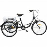Rowery - Victoria Sport Rower miejski rehabilitacyjny 3-kołowy 24 czarny 1008004 - miniaturka - grafika 1