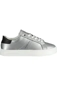 Buty sportowe damskie - SREBRNE BUTY SPORTOWE CALVIN KLEIN DAMSKIE - miniaturka - grafika 1