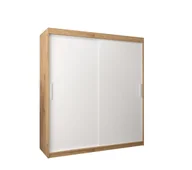 Szafy - Szafa przesuwna garderoba TOKYO 180 gł. 62 Artisan / Biały - miniaturka - grafika 1