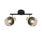 Lampy sufitowe - Prezent 27514 - Oświetlenie punktowe PEGAS 2xE14/40W/230V czarny/dymny - miniaturka - grafika 1
